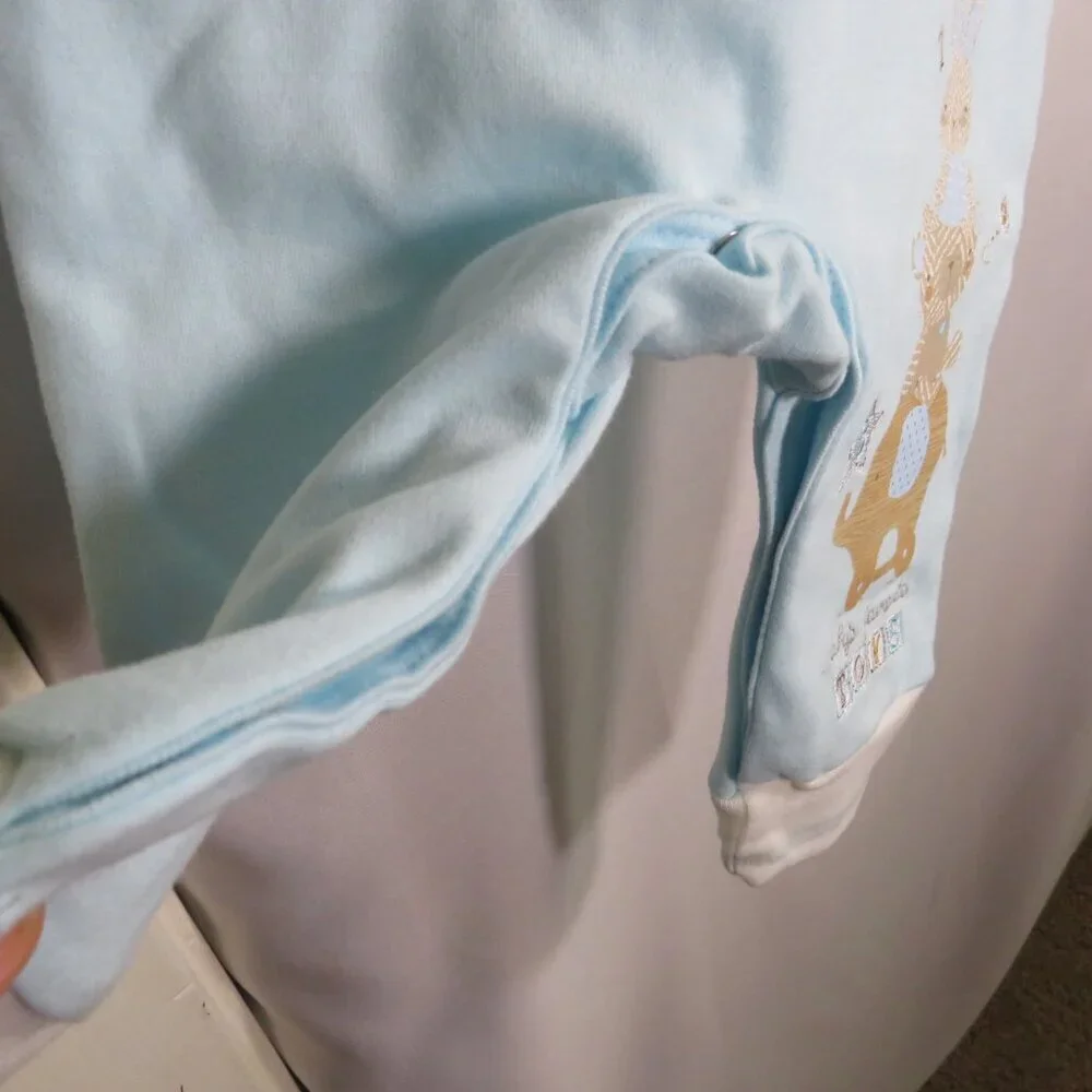 Baby Bodysuit w Vest sewn on, 1 pc, Embroidered, 6mts, Formal or Casual